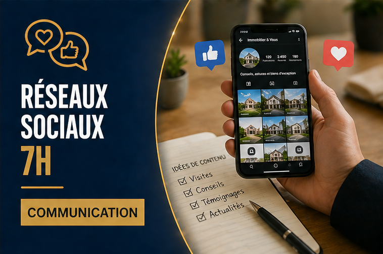 Formation Communication Digitale & Réseaux Sociaux immobilier 7h